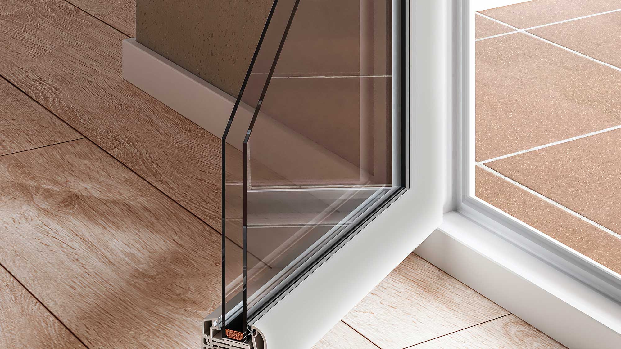 Doble cristal acústico